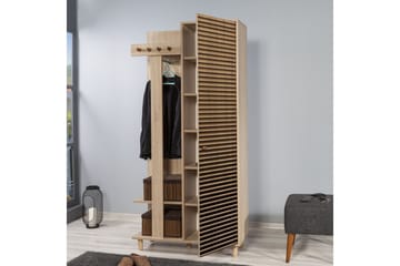 Klädförvaring Gillberga 90 cm - Brun - Möbler - Hallmöbler - Möbelset för hall & entre