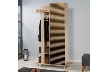 Klädförvaring Gillberga 90 cm - Brun - Möbler - Hallmöbler - Möbelset för hall & entre
