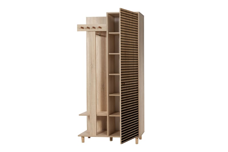Klädförvaring Gillberga 90 cm - Brun - Möbler - Hallmöbler - Möbelset för hall & entre