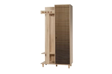 Klädförvaring Gillberga 90 cm - Brun - Möbler - Hallmöbler - Möbelset för hall & entre