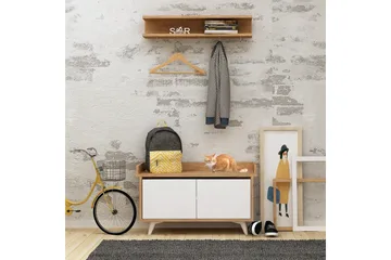 Mod Design Skoskåp/Hatthylla - Trä/Vit - Möbler - Hallmöbler - Möbelset för hall & entre