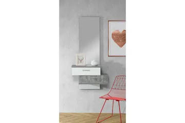 Moncerat Hallmöbel 75x157 cm - Vit - Möbler - Hallmöbler - Möbelset för hall & entre