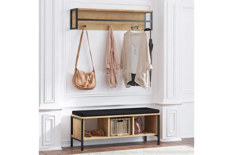 Redeby Hallmöbelset - Brun - Möbler - Hallmöbler - Möbelset för hall & entre