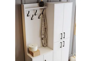 Retzow Hallmöbelset 35x120 cm - Vit - Möbler - Hallmöbler - Möbelset för hall & entre