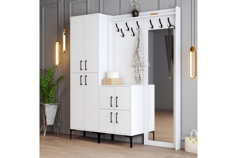 Retzow Hallmöbelset 35x180 cm, Vit