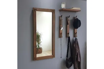 Rogahn Hallmöbel 3 cm - Valnöt - Möbler - Hallmöbler - Möbelset för hall & entre