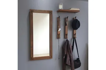 Rogahn Hallmöbel 3 cm - Valnöt - Möbler - Hallmöbler - Möbelset för hall & entre