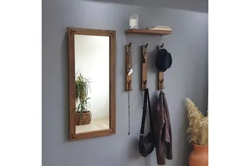 Rogahn Hallmöbel 3 cm - Valnöt - Möbler - Hallmöbler - Möbelset för hall & entre