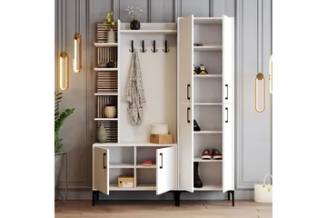 Schmida Hallmöbelset 35x60 cm - Vit - Möbler - Hallmöbler - Möbelset för hall & entre