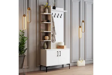 Schmida Hallmöbelset 35x90 cm - Vit - Möbler - Hallmöbler - Möbelset för hall & entre