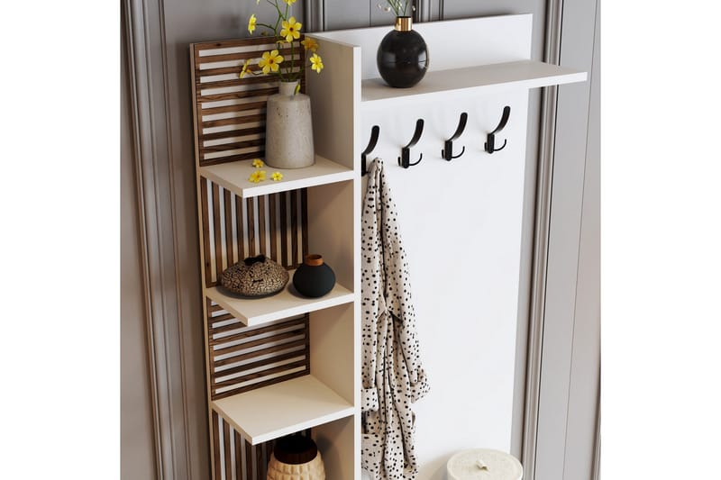 Schmida Hallmöbelset 35x90 cm - Vit - Möbler - Hallmöbler - Möbelset för hall & entre