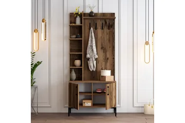 Schmida Hallmöbelset 90 cm - Mörkbrun - Möbler - Hallmöbler - Möbelset för hall & entre