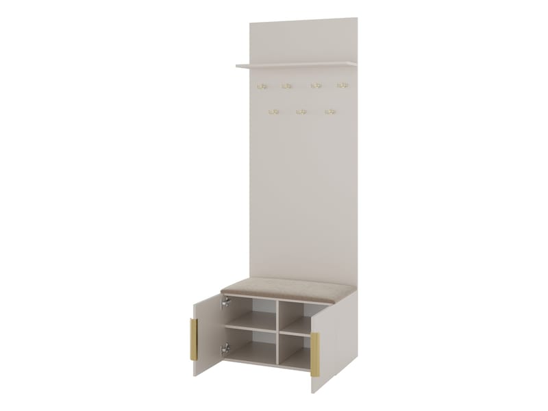 Myren Hallmöbel 140 cm - beige - Möbler - Hallmöbler - Möbelset för hall & entre