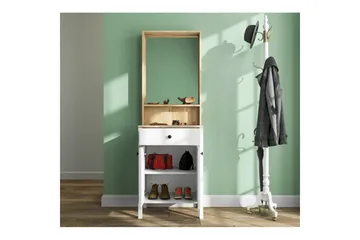 Orlan Fristående Hyllplan 190 cm - Natur/Vit - Möbler - Hallmöbler - Möbelset för hall & entre