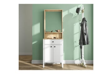 Orlan Fristående Hyllplan 190 cm - Natur/Vit - Möbler - Hallmöbler - Möbelset för hall & entre