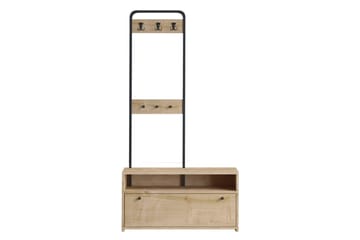 Orlis Hallmöbelset - Valnöt/Svart - Möbler - Hallmöbler - Möbelset för hall & entre