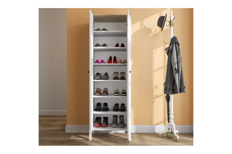 Orricon Hallmöbelset - Natur/Vit - Möbler - Hallmöbler - Möbelset för hall & entre