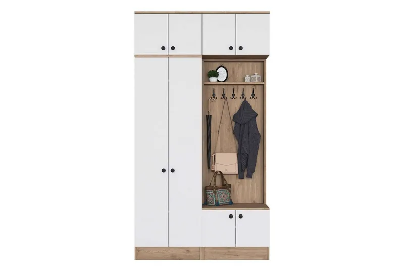 Quorra Hallmöbelset, Valnöt/Vit