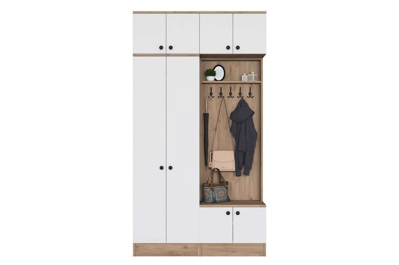Quorra Hallmöbelset, Valnöt/Vit