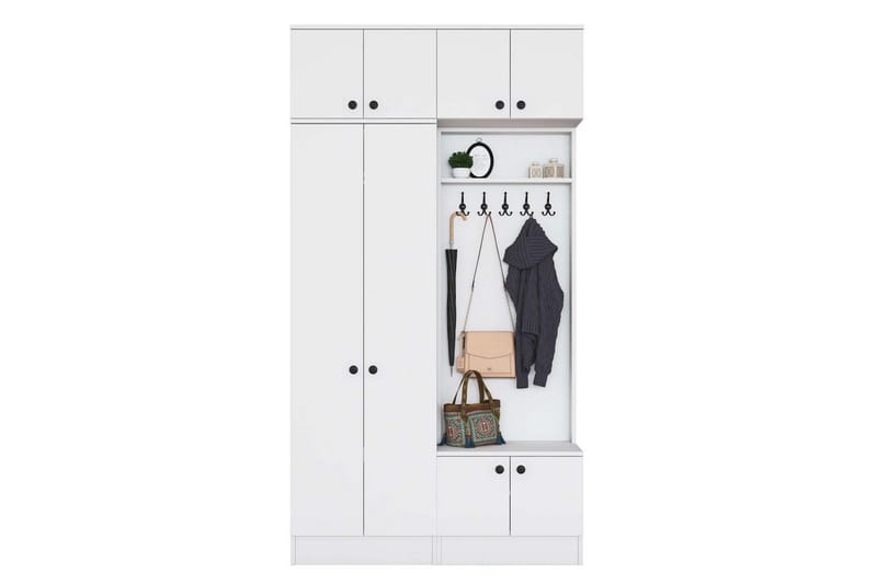 Quorra Hallmöbelset - Vit - Möbler - Hallmöbler - Möbelset för hall & entre