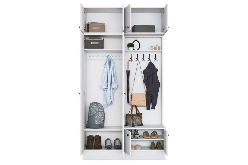 Quorra Hallmöbelset - Vit - Möbler - Hallmöbler - Möbelset för hall & entre