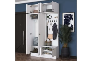 Quorra Hallmöbelset - Vit - Möbler - Hallmöbler - Möbelset för hall & entre