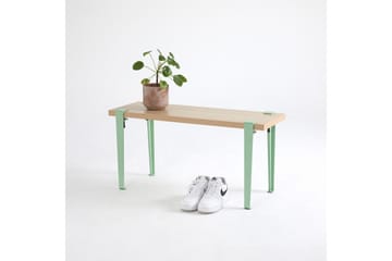 Sittbänk Khalkeus 90x30 cm Brun/Blå - Hanah Home - Möbler - Fåtölj & stolar - Sittbänk