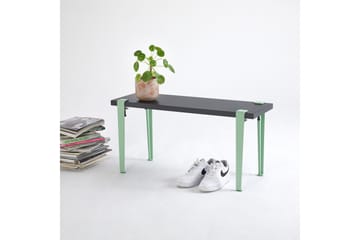 Sittbänk Khalkeus 90x30 cm Svart/Blå/Grön - Hanah Home - Möbler - Fåtölj & stolar - Sittbänk