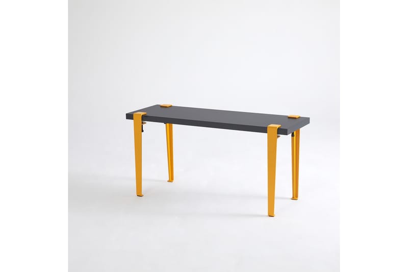 Sittbänk Khalkeus 90x30 cm Svart/Gul - Hanah Home - Möbler - Fåtölj & stolar - Sittbänk