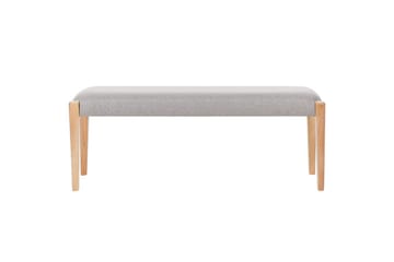 Stoppad bänk Elyria Grå/ljust trä - Grå/ljust trä - Möbler - Hallmöbler - Hallbänk