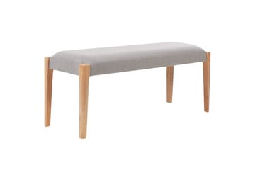 Stoppad bänk Elyria Grå/ljust trä - Grå/ljust trä - Möbler - Hallmöbler - Hallbänk