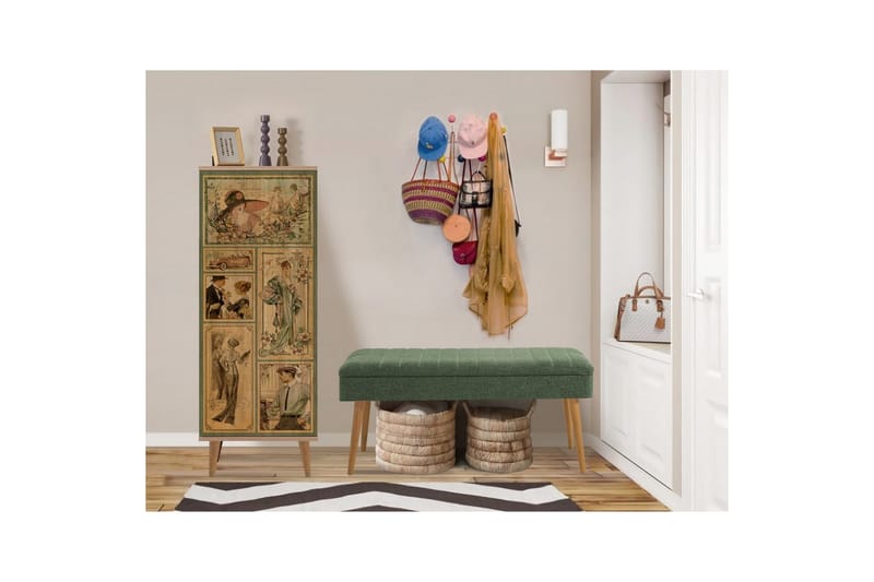 Tekel Hallmöbelset - Grön - Möbler - Hallmöbler - Möbelset för hall & entre