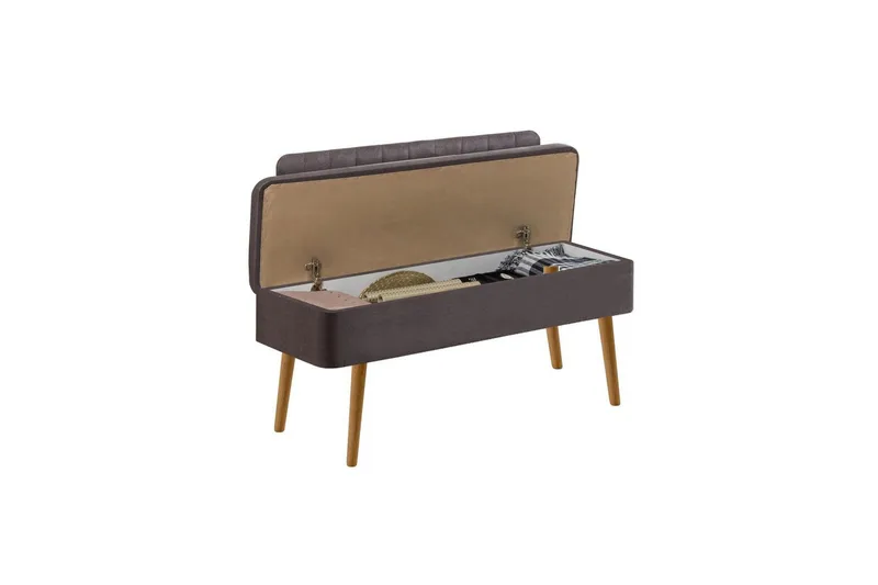 Valsot Sittbänk 110 cm - Natur/Antracit - Möbler - Fåtölj & stolar - Sittbänk - Bänk med ryggstöd