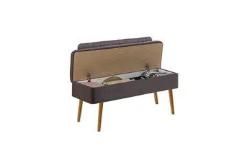 Valsot Sittbänk 110 cm - Natur/Antracit - Möbler - Fåtölj & stolar - Sittbänk - Bänk med ryggstöd