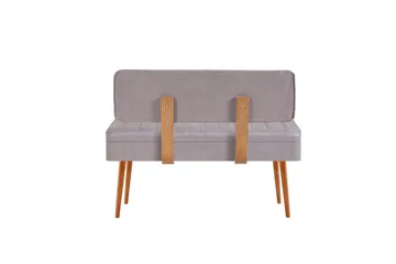 Valsot Sittbänk 110 cm - Natur/Grå - Möbler - Fåtölj & stolar - Sittbänk - Bänk med ryggstöd