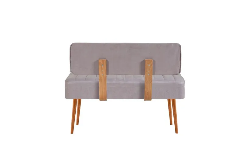 Valsot Sittbänk 110 cm - Natur/Grå - Möbler - Fåtölj & stolar - Sittbänk - Bänk med ryggstöd