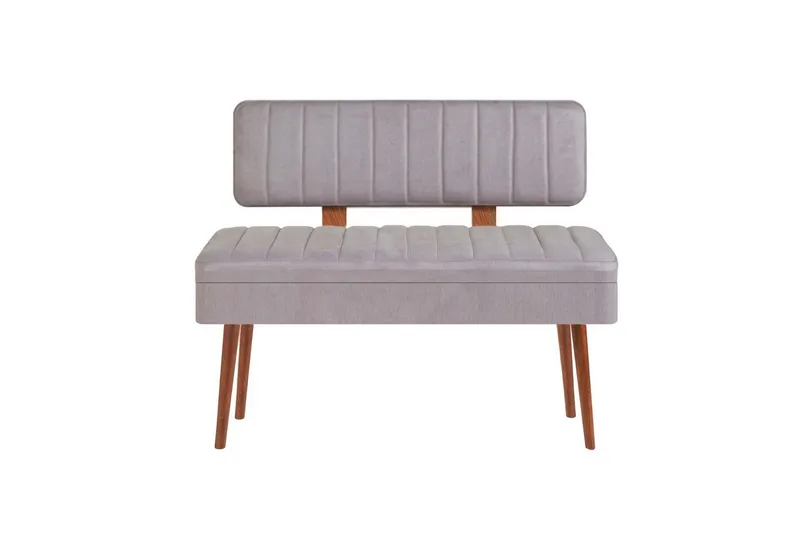 Valsot Sittbänk 110 cm, Valnöt/Grå