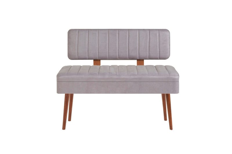 Valsot Sittbänk 110 cm, Valnöt/Grå