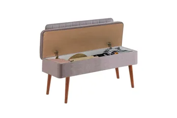 Valsot Sittbänk 110 cm - Valnöt/Grå - Möbler - Hallmöbler - Hallbänk