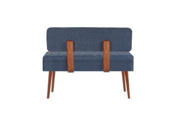 Valsot Sittbänk 110 cm - Valnöt/Mörkblå - Möbler - Hallmöbler - Hallbänk