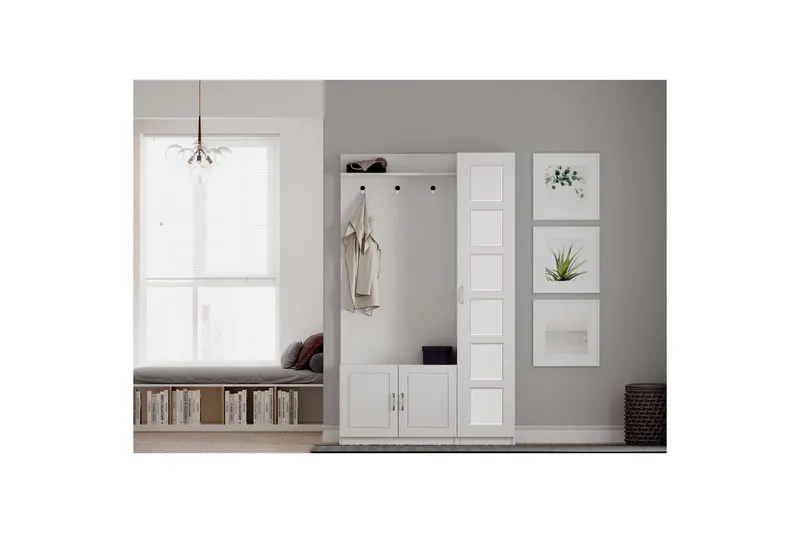 Vyros Hallmöbelset - Matt Vit - Möbler - Hallmöbler - Möbelset för hall & entre