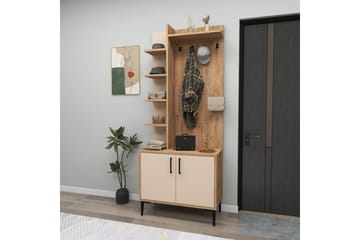Windholm Hallmöbelset - Beige/Ljusfärgat trä - Möbler - Hallmöbler - Möbelset för hall & entre