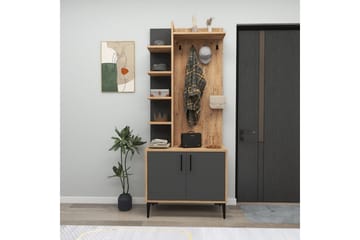 Windholm Hallmöbelset - Natur/Antracit - Möbler - Hallmöbler - Möbelset för hall & entre