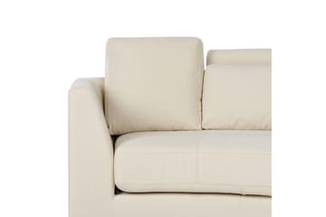 Halvrund soffa Rotunde Beige/Silver - Beige/Silver - Möbler - Soffa