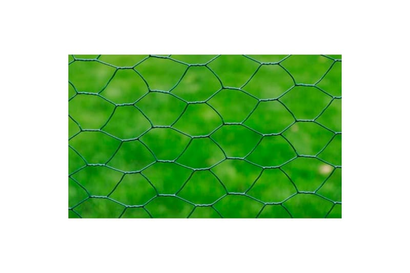 Hönsnät galvaniserat med PVC-beläggning 25x1 m grön - Grön - Burar & transportburar