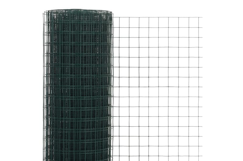 Hönsnät stål med PVC-beläggning 10x0,5 m grön - Grön - Burar & transportburar