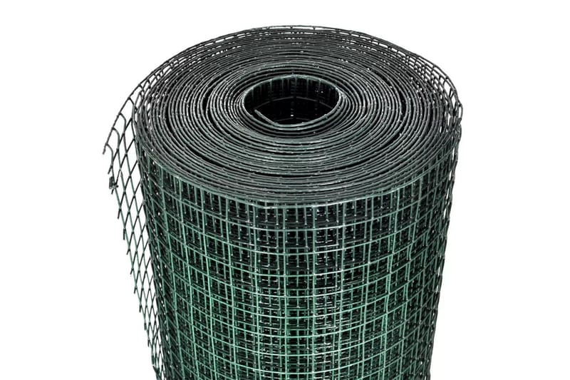 Hönsnät galvaniserat med PVC-beläggning 25x1 m grön - Grön - Burar & transportburar