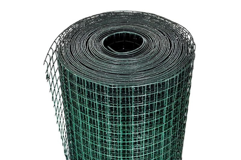 Hönsnät galvaniserat stål 1x25 m grön - Grön - Burar & transportburar