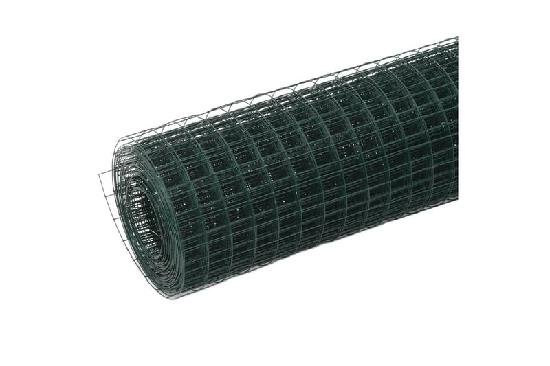 Hönsnät stål med PVC-beläggning 25x0,5 m grön - Grön - Burar & transportburar