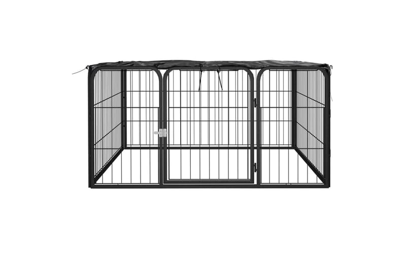 beBasic Hundbur 4 paneler svart 100 x 50 cm pulverlackerat stål - Black - Burar & transportburar - Hundbur & hundtransport